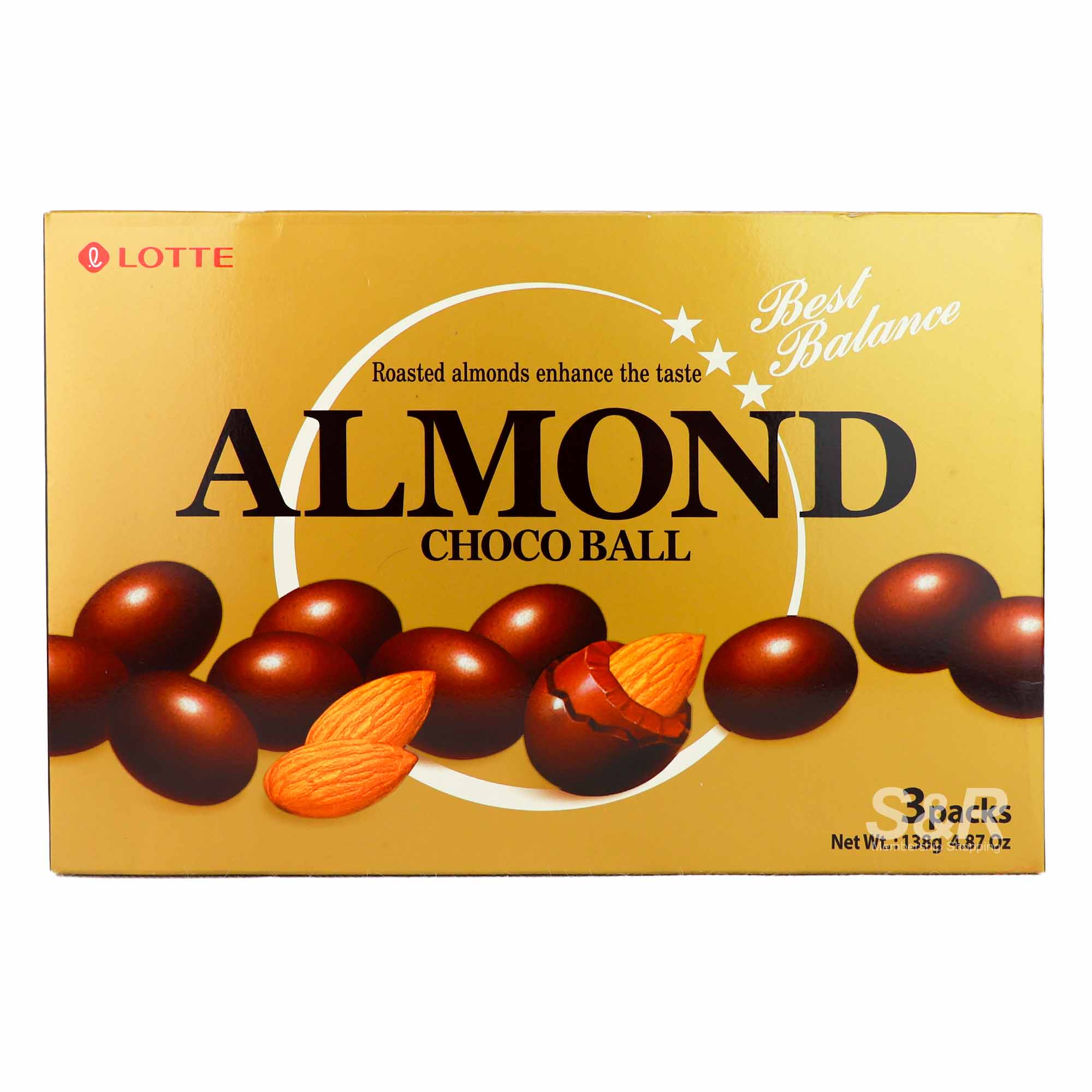 Lotte Almond Choco Ball (46g x 3pcs)